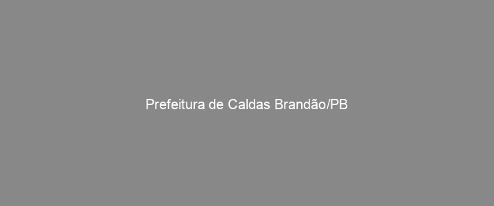 Provas Anteriores Prefeitura de Caldas Brandão/PB